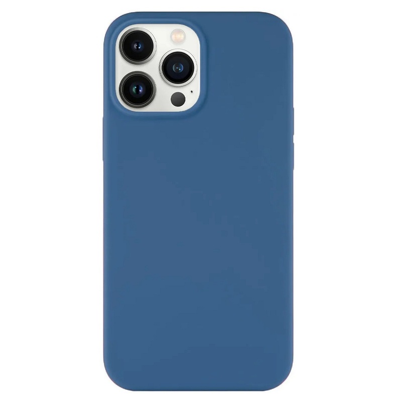 Силиконовый чехол Naturally Silicone Case Blue для iPhone 13 Pro Max