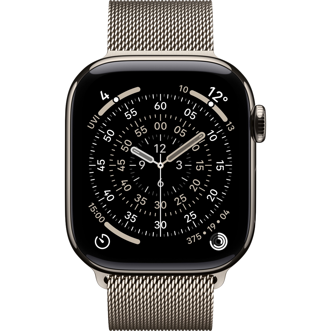 Умные часы Apple Watch Series 11 GPS + Cellular, 42mm Natural Titanium Case with Natural Milanese Loop