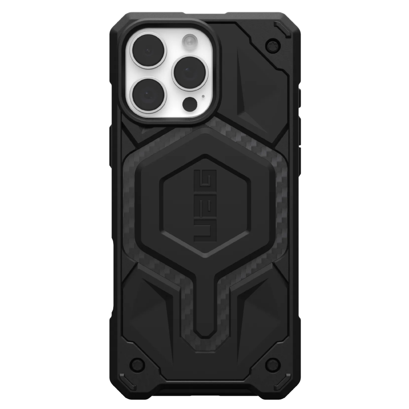 Противоударный защитный чехол UAG Monarch Pro MagSafe для iPhone 16 Pro Max Carbon Fiber