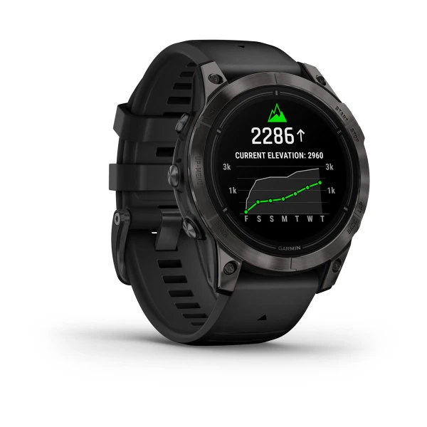 Умные часы Garmin epix Pro (Gen 2) – Sapphire Edition - 47 mm Carbon Grey DLC Titanium with Black Band (010-02803-11)