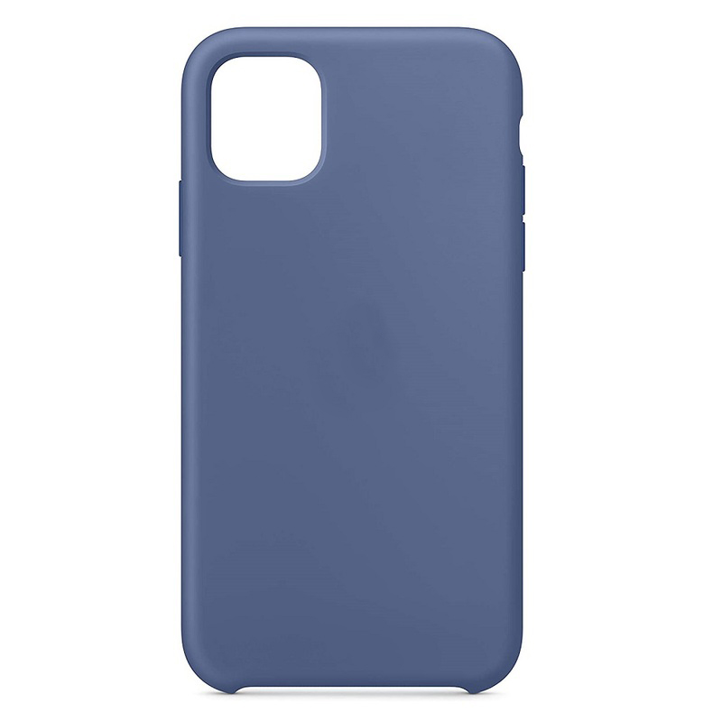 Силиконовый чехол Naturally Silicone Case Linen Blue для iPhone 11