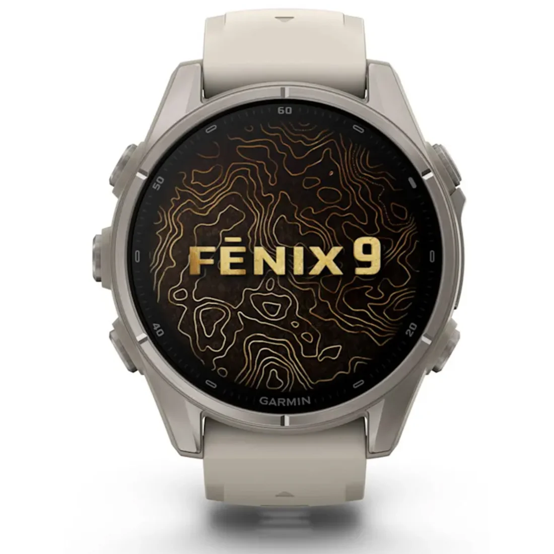 Умные часы Garmin fenix 9 - 43 mm Titanium with Fog Grey Silicone Band (010-04761-01)