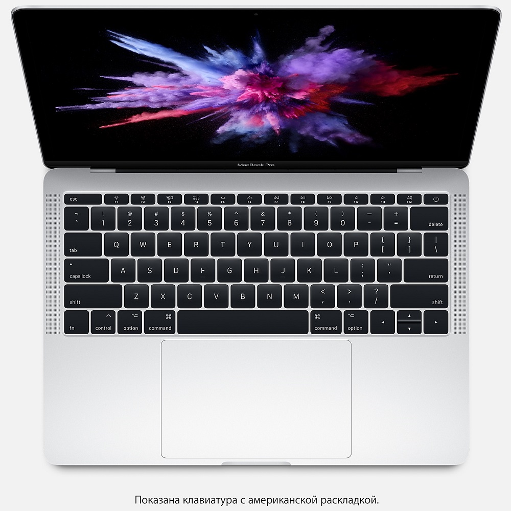 Ноутбук Apple MacBook Pro 13 with Retina display Mid 2017 Silver (MPXR2RU/A) (Intel Core i5 2300 MHz/13.3/2560x1600/8Gb/128Gb SSD/DVD нет/Intel Iris Plus Graphics 640/Wi-Fi/Bluetooth/MacOS X)