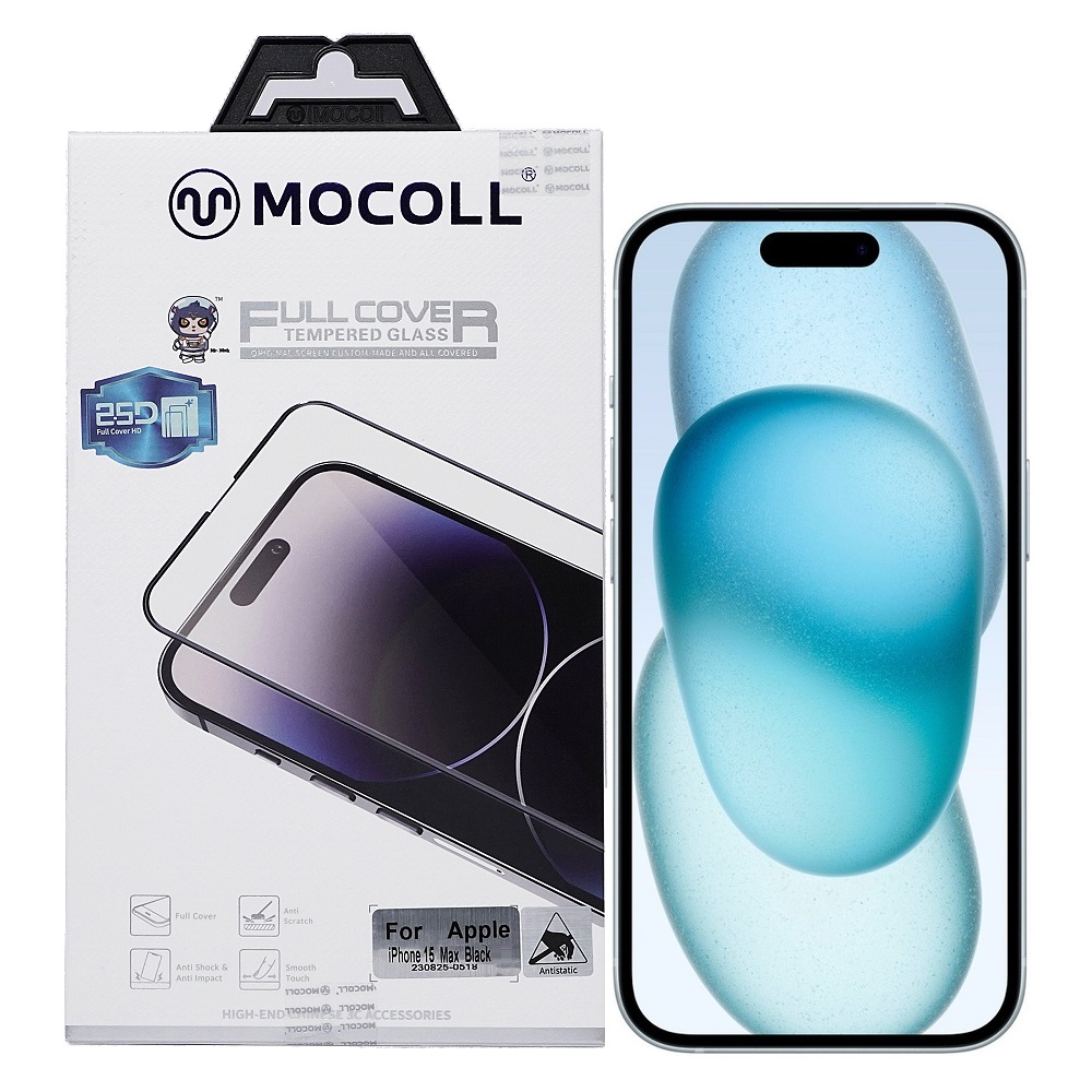 Защитное стекло MOCOll Golden Shield 2.5D Full Cover для iPhone 15 Plus