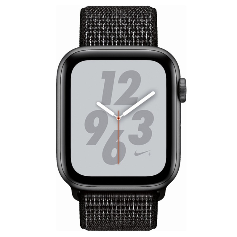 Часы Apple Watch Series 4 GPS 44mm (Space Gray Aluminum Case with Black Nike Sport Loop) (MU7J2RU/A)
