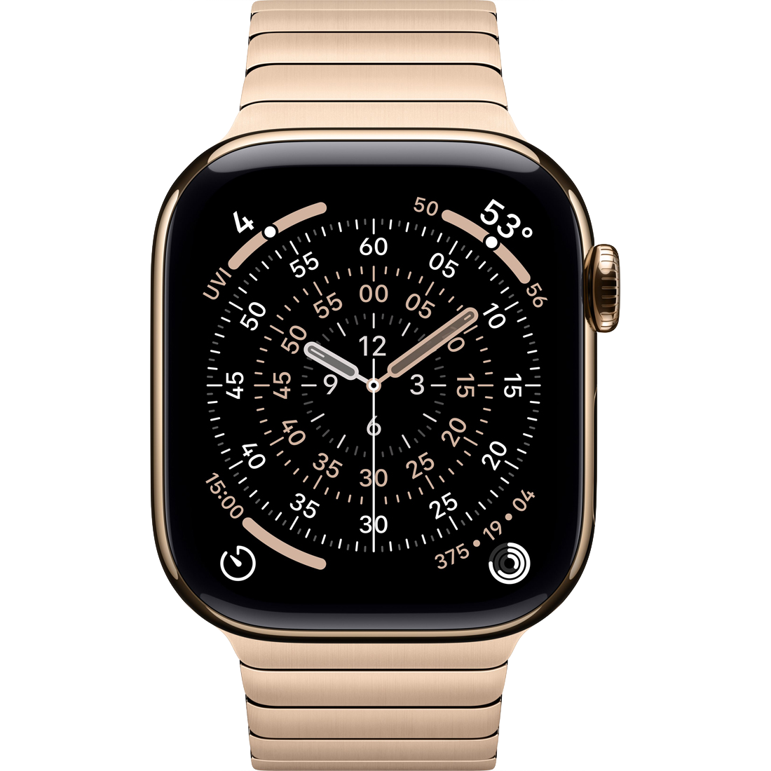 Умные часы Apple Watch Series 11 GPS + Cellular, 42mm Gold Titanium Case with Gold Link Bracelet