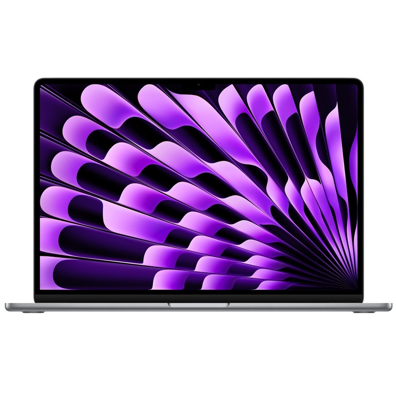 15.3 Ноутбук Apple MacBook Air 15 2023 2880x1864, Apple M2, RAM 8 ГБ, SSD 256 ГБ, Apple graphics 10-core, macOS, MQKP3RU/A, space gray, русская раскладка