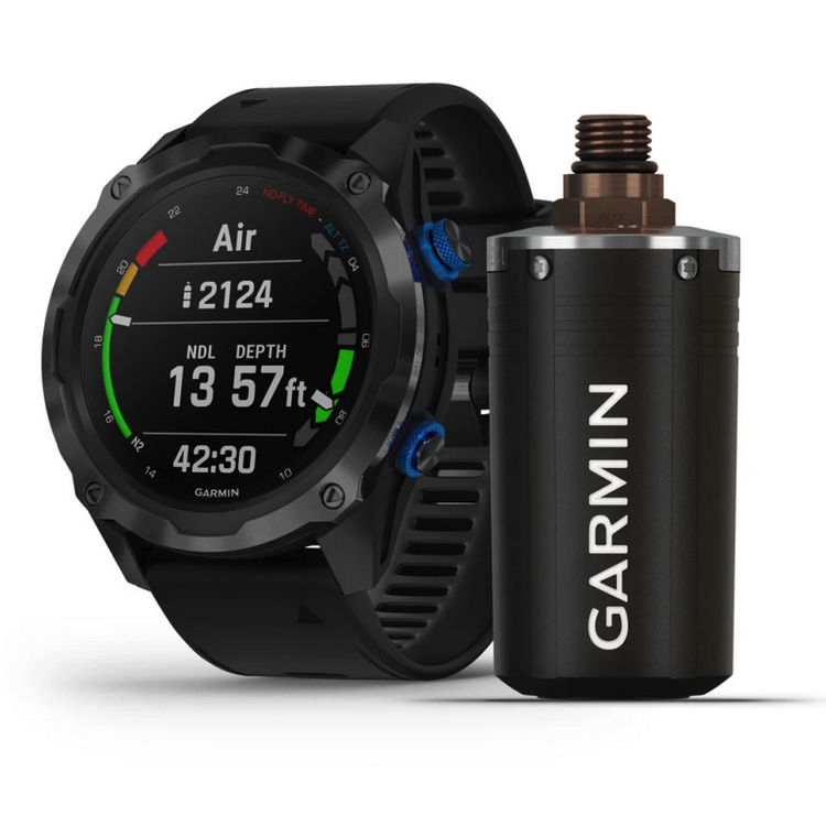 Умные часы Garmin Descent Mk2i Bundle, Titanium Carbon Grey DLC with Black Band (Includes Descent T1) (010-02132-13)