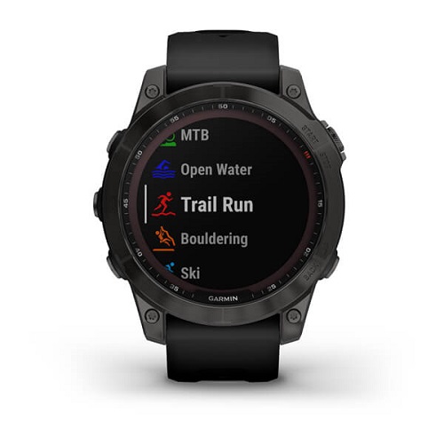 Умные часы Garmin fenix 7 – Sapphire Solar Edition Carbon Grey DLC Titanium with Black Band (010-02540-21)