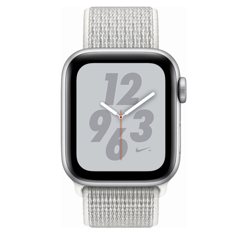 Часы Apple Watch Series 4 GPS 40mm (Silver Aluminum Case with Summit White Nike Sport Loop) (MU7F2RU/A)