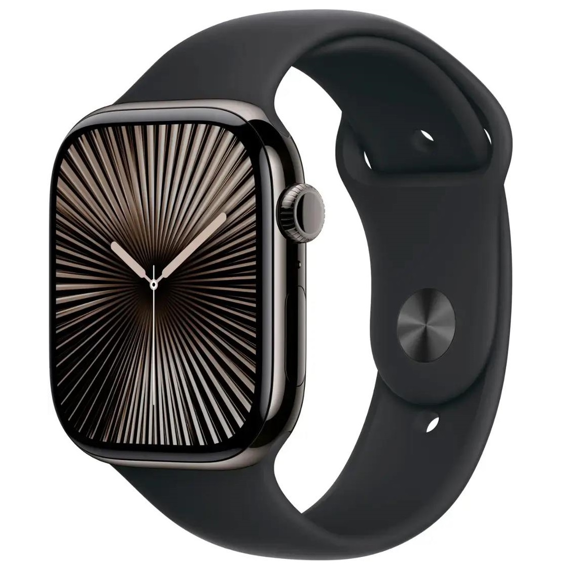 Умные часы Apple Watch Series 10 GPS + Cellular, 46mm Slate Titanium Case with Black Sport Band - S/M