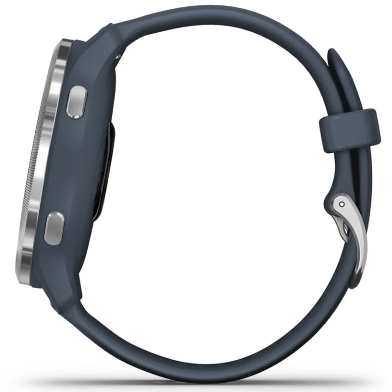 Умные часы Garmin Venu 2 Silver stainless steel bezel with Granite blue case and Silicone band (010-02430-10)