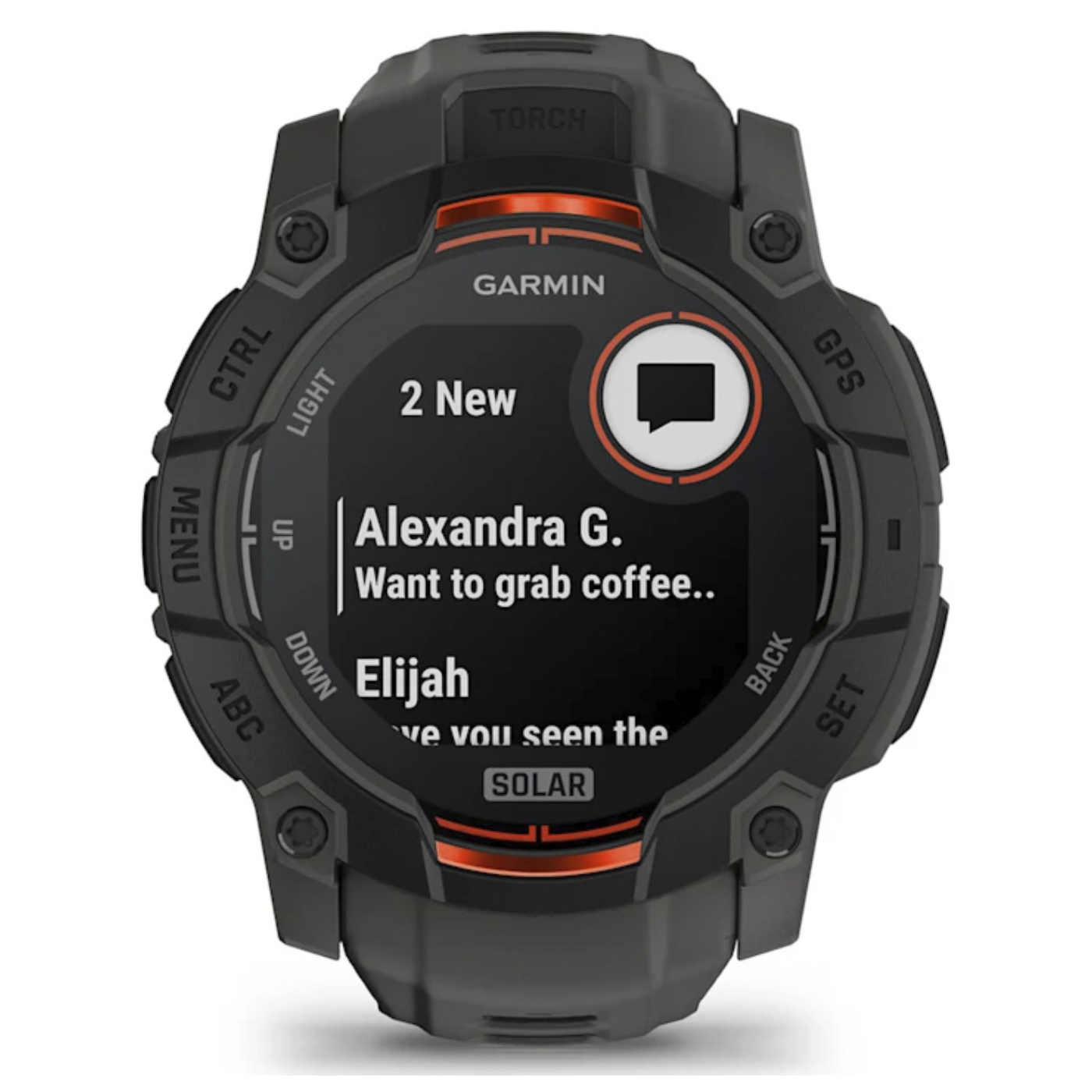 Умные часы Garmin Instinct 3 – 50 mm, Solar Black with Charcoal Band (010-02935-00)