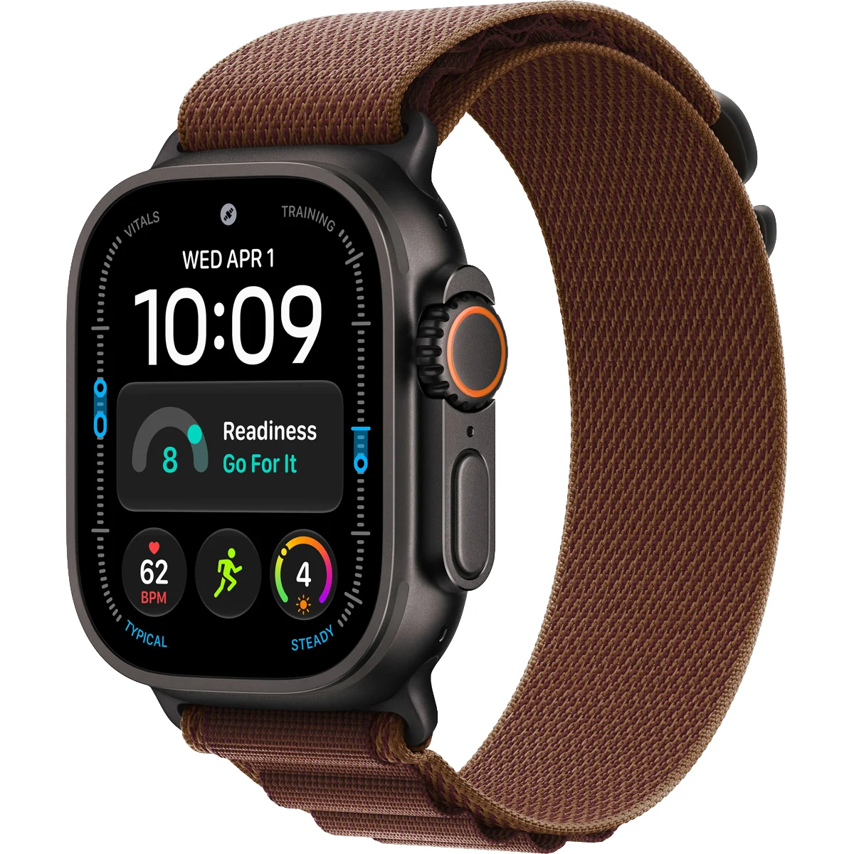 Умные часы Apple Watch Ultra 4 GPS + Cellular, 49mm Black Titanium Case with Burgundy Alpine Loop - Large