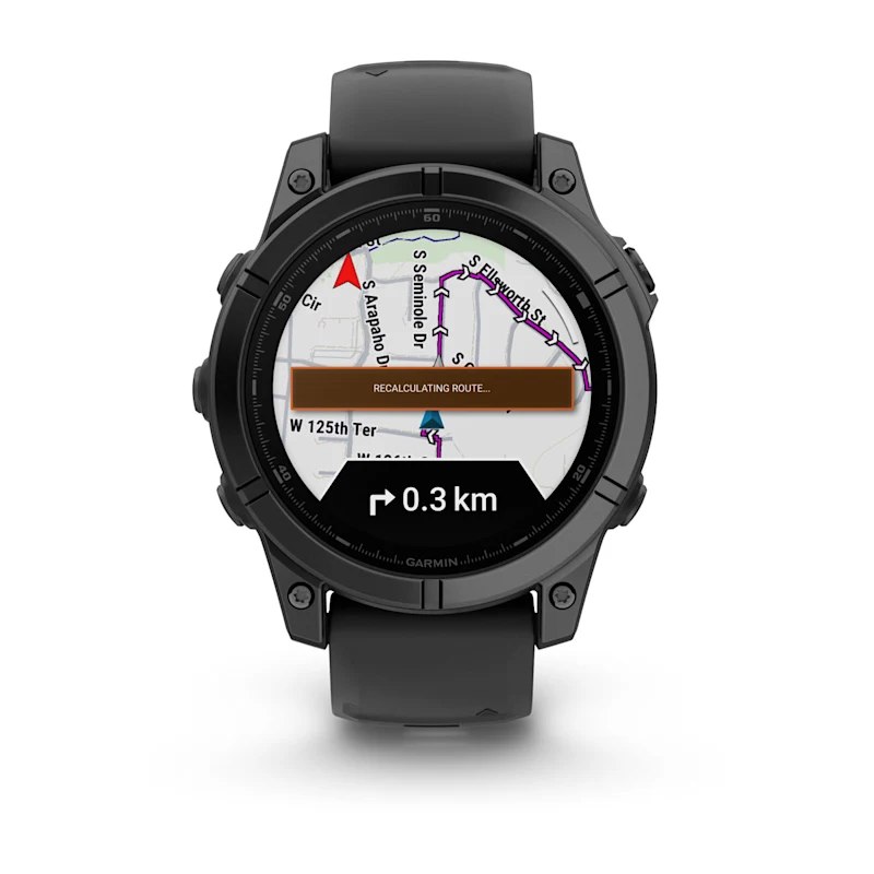 Умные часы Garmin Fenix E Slate Grey Steel with Black Silicone Band (010-03025-01)