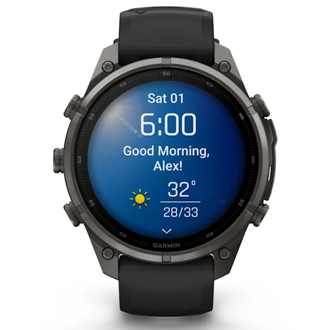 Умные часы Garmin fenix 9 Pro - 47mm Carbon Gray DLC Titanium with Black/Pebble Grey Silicone Band (010-04336-16)