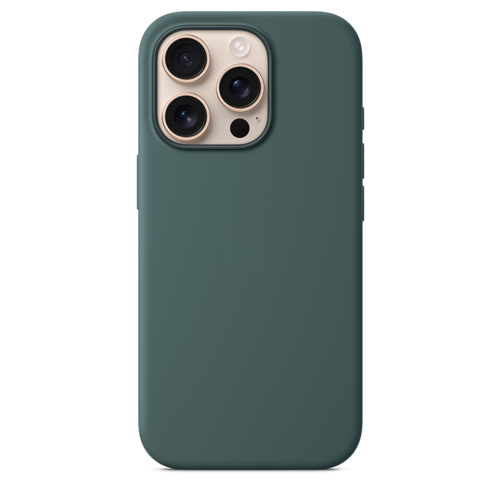 Силиконовый чехол Naturally Silicone Case with MagSafe Lake Green для iPhone 16 Pro