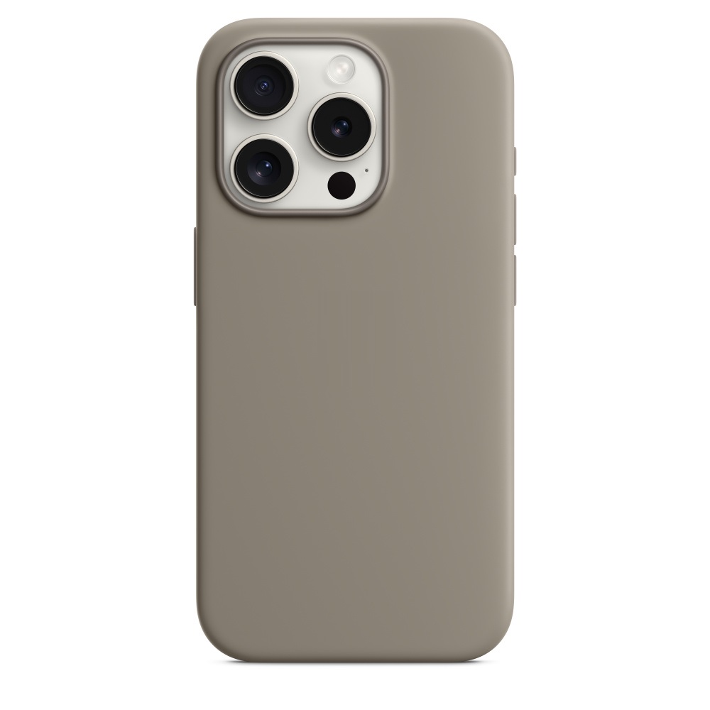 Силиконовый чехол Naturally Silicone Case with MagSafe Clay для iPhone 15 Pro