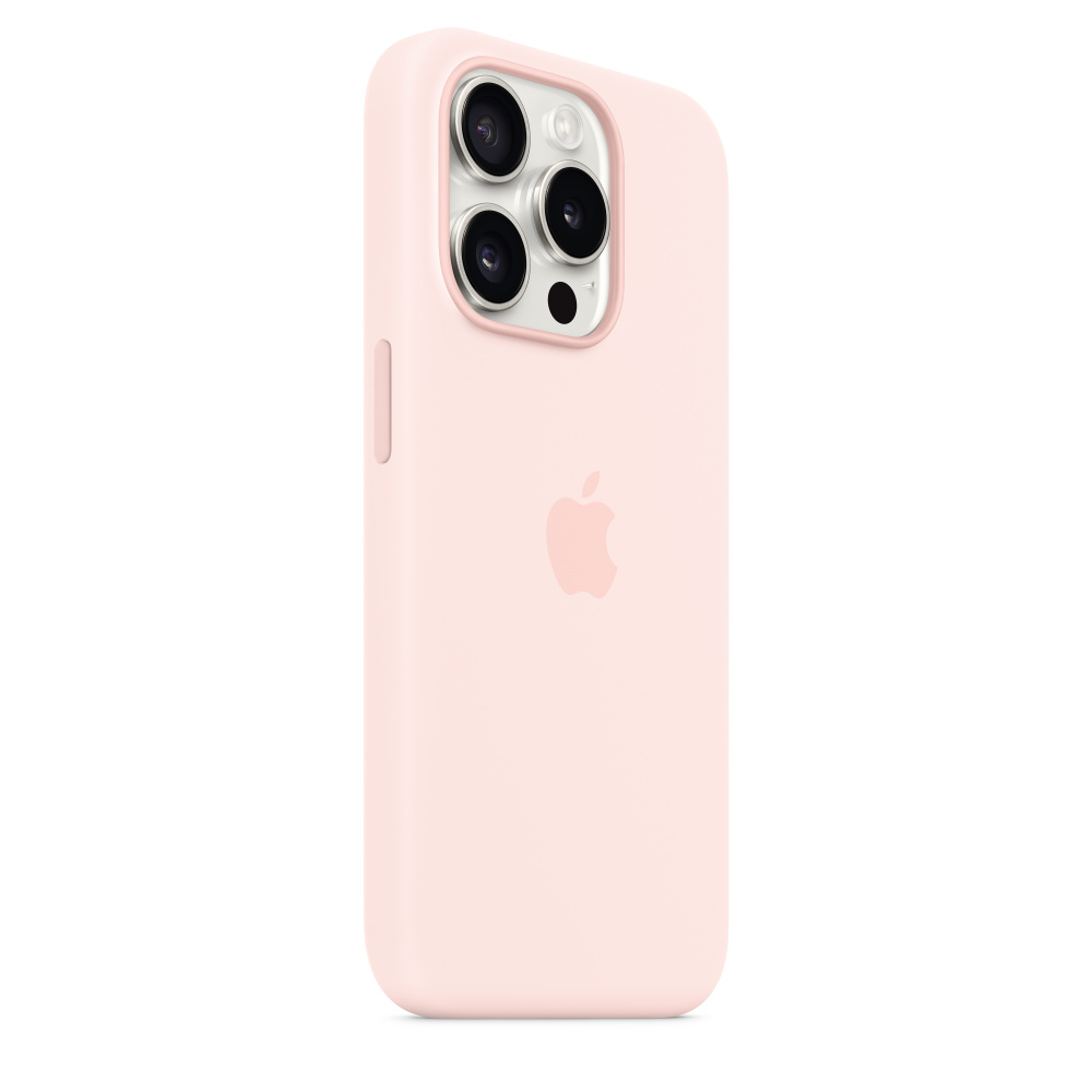 Силиконовый чехол Apple iPhone 15 Pro Silicone Case with MagSafe - Light Pink (MT1F3ZM/A) для iPhone 15 Pro