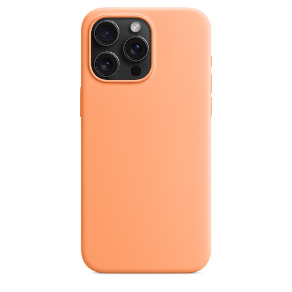 Силиконовый чехол Naturally Silicone Case with MagSafe Orange Sorbet для iPhone 15 Pro Max
