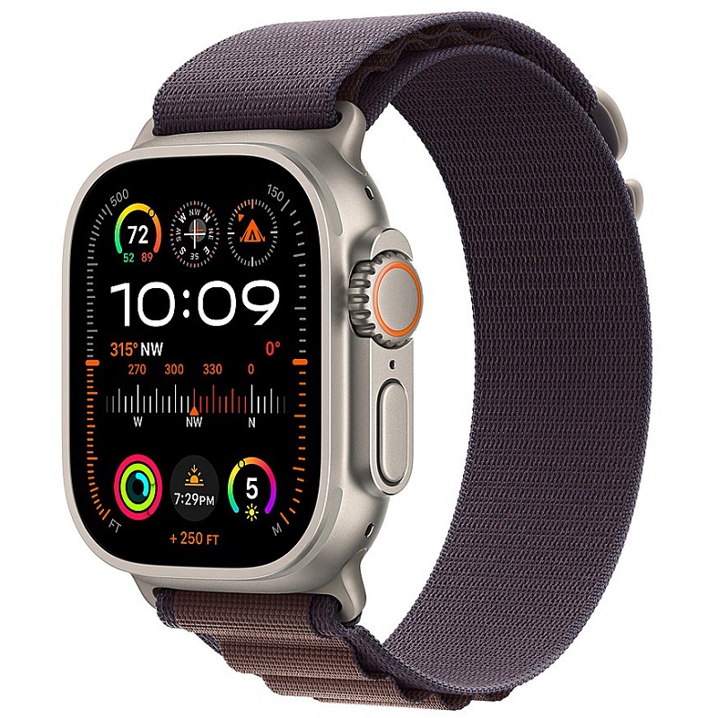 Умные часы Apple Watch Ultra 2 GPS + Cellular, 49mm Titanium Case with Indigo Alpine Loop - Small