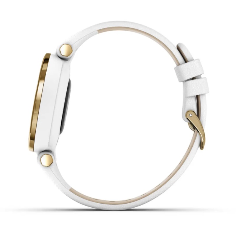 Умные часы Garmin Lily - Classic Edition Light Gold Bezel with White Case and Italian Leather Band (010-02384-B3)