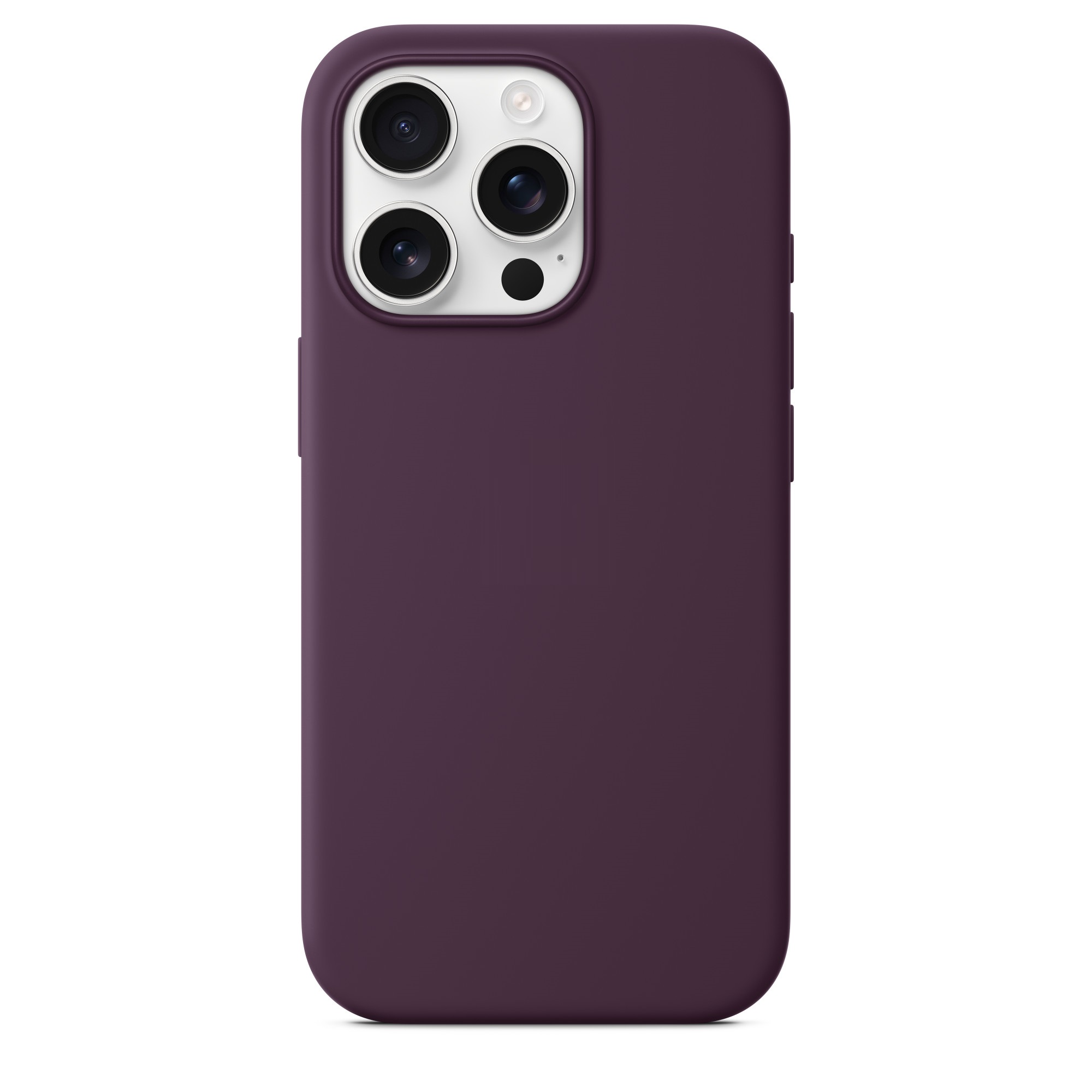 Силиконовый чехол Naturally Silicone Case with MagSafe Plum для iPhone 16 Pro