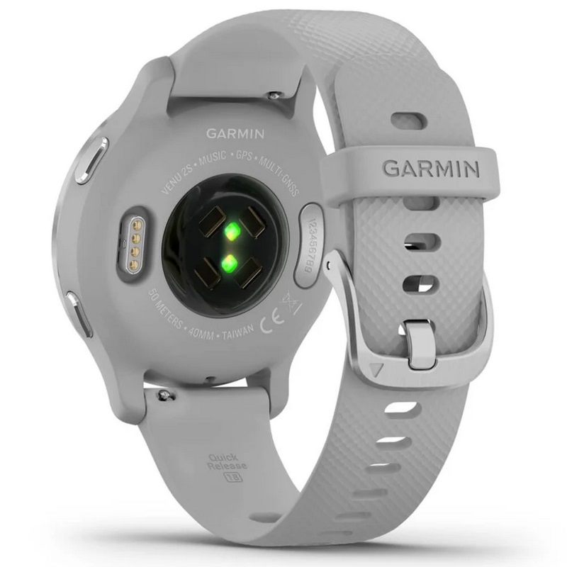 Умные часы Garmin Venu 2S Silver Stainless Steel Bezel with Mist Gray Case and Silicone Band (010-02429-12)