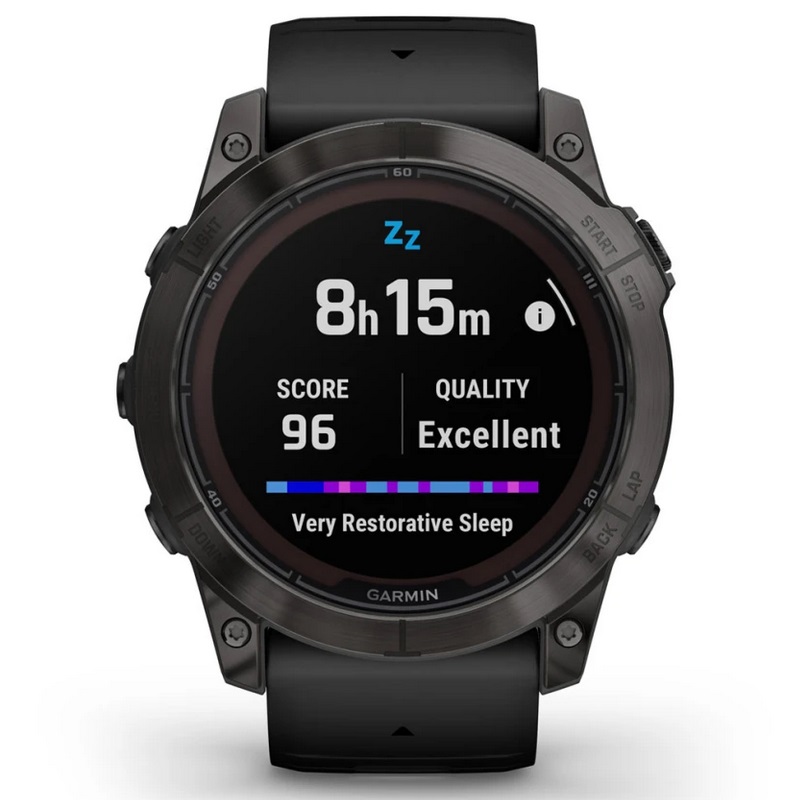 Умные часы Garmin fenix 7X Pro – Sapphire Solar Edition Carbon Grey DLC Titanium with Black Band (010-02778-11)