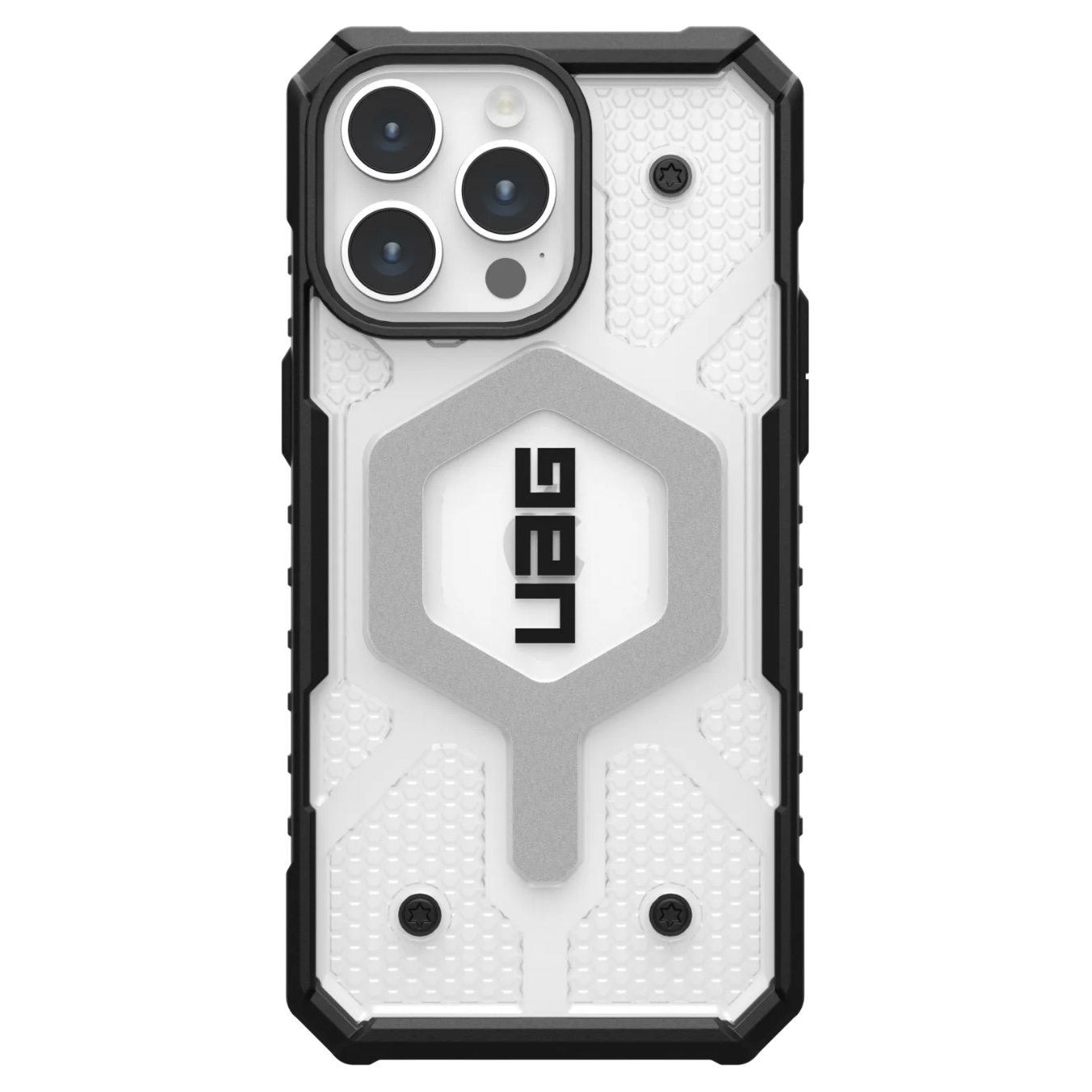 Противоударный защитный чехол UAG Pathfinder MagSafe Clear для iPhone 15 Pro Max (6.7) Ice