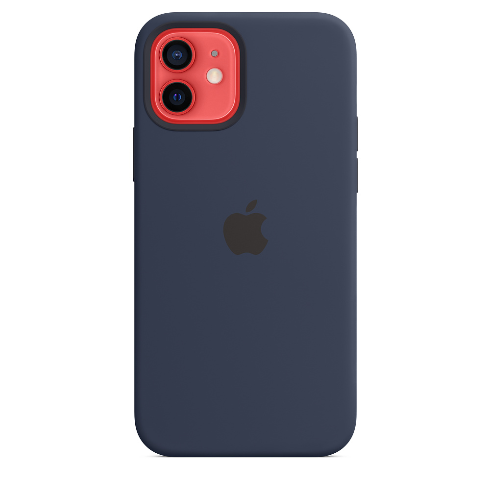 Силиконовый чехол Apple iPhone 12/12 Pro Silicone Case with MagSafe - Deep Navy (MHL43ZE/A) для iPhone 12/12 Pro