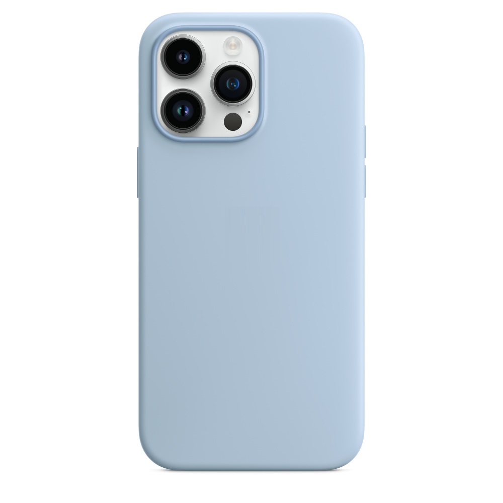 Силиконовый чехол Naturally Silicone Case with MagSafe Sky для iPhone 14 Pro Max
