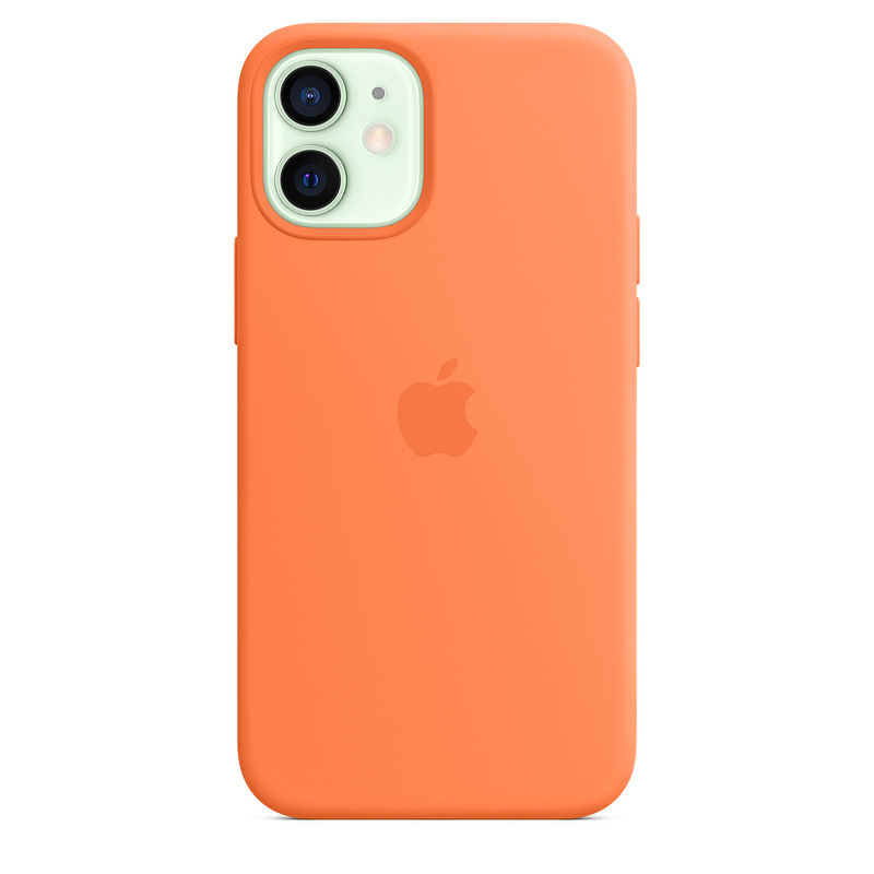 Силиконовый чехол Apple iPhone 12 mini Silicone Case with MagSafe - Kumquat (MHKN3ZE/A) для iPhone 12 mini