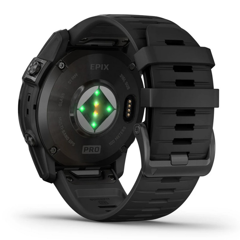 Умные часы Garmin epix Pro (Gen 2) – Standard Edition - 51 mm Slate Grey with Black Band (010-02804-21)