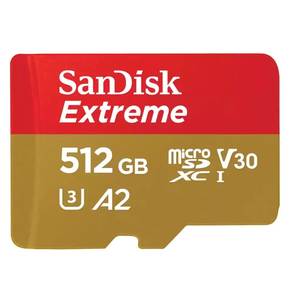 Карта памяти SanDisk Extreme microSDXC Class 10 512GB (4K)