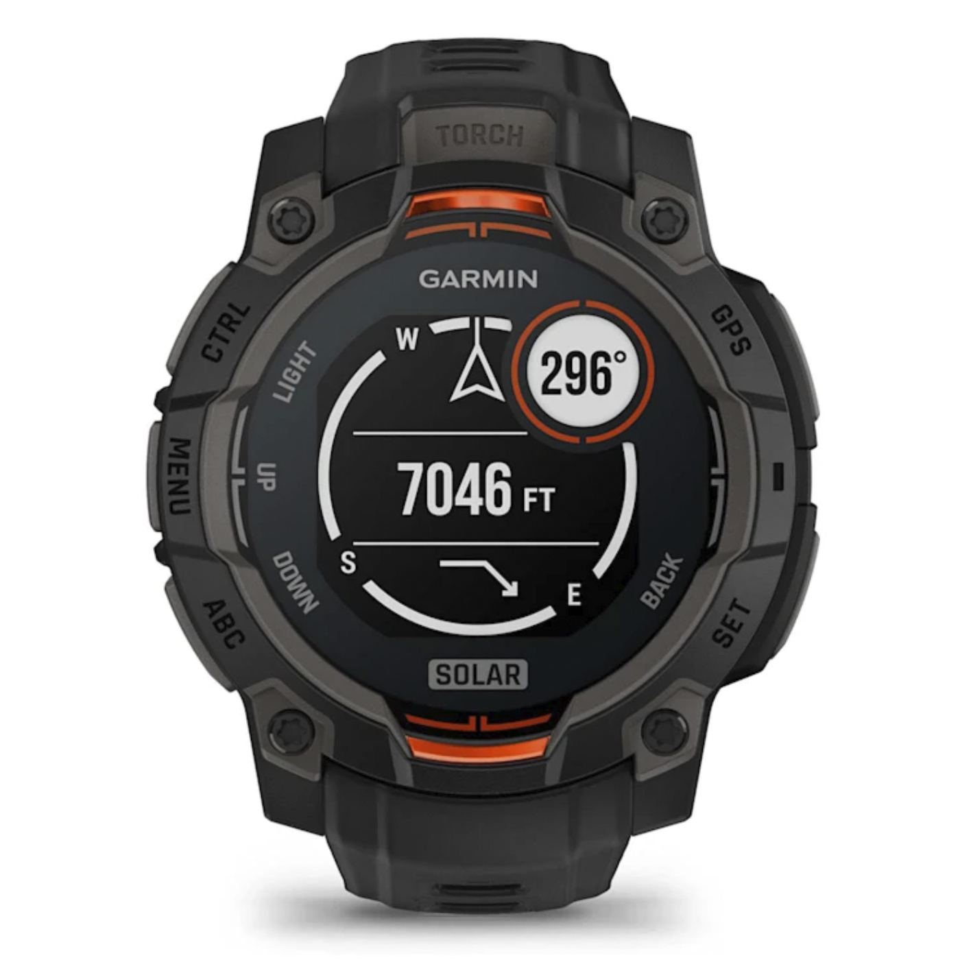 Умные часы Garmin Instinct 3 – 45 mm, Solar Black with black band (010-02934-00)