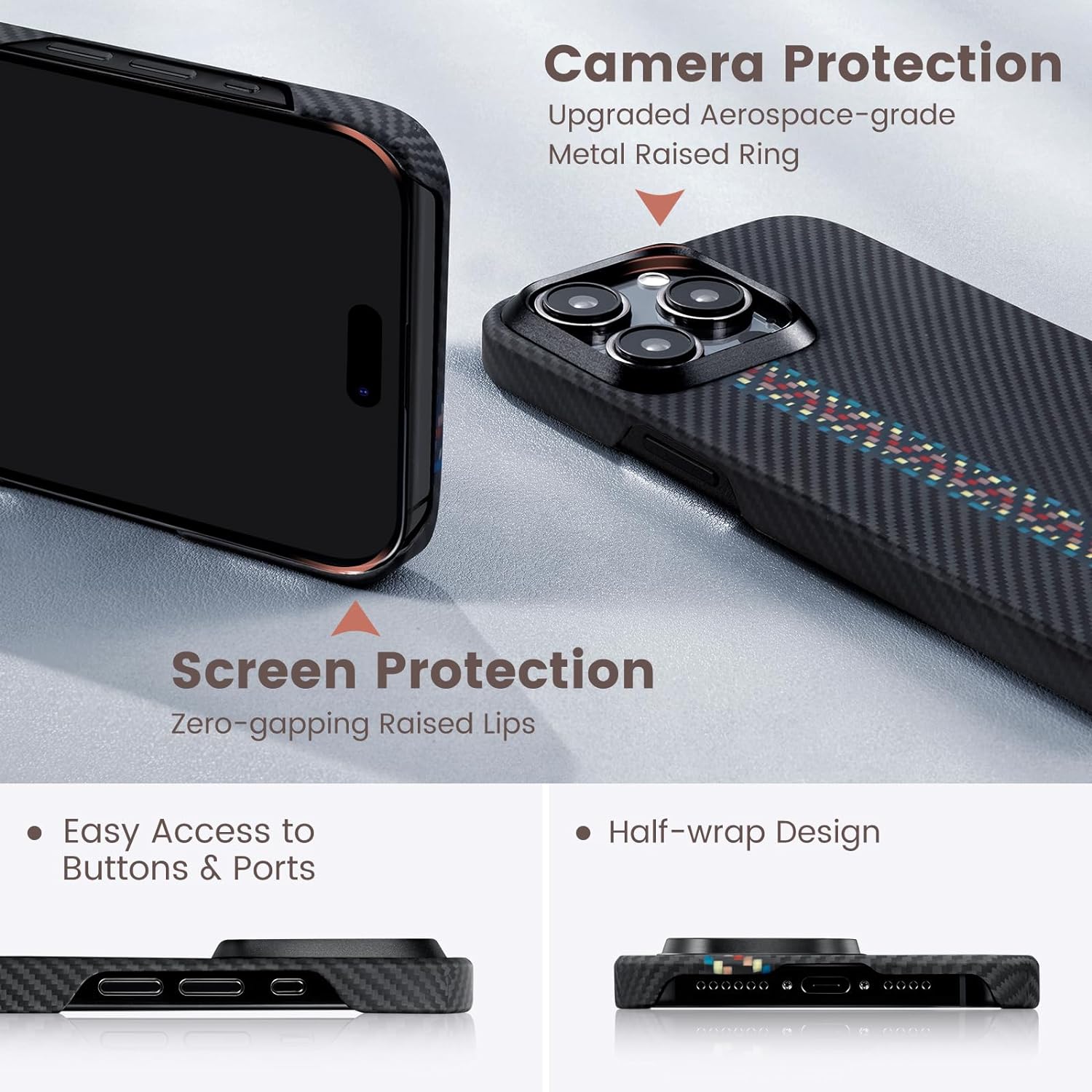 Чехол Pitaka MagEZ Case 4 для iPhone 15 Pro (6.1) Rhapsody