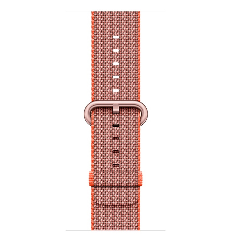 Часы Apple Watch Series 2 42mm (Rose Gold Aluminum Case with Space Orange/Anthracite Woven Nylon)