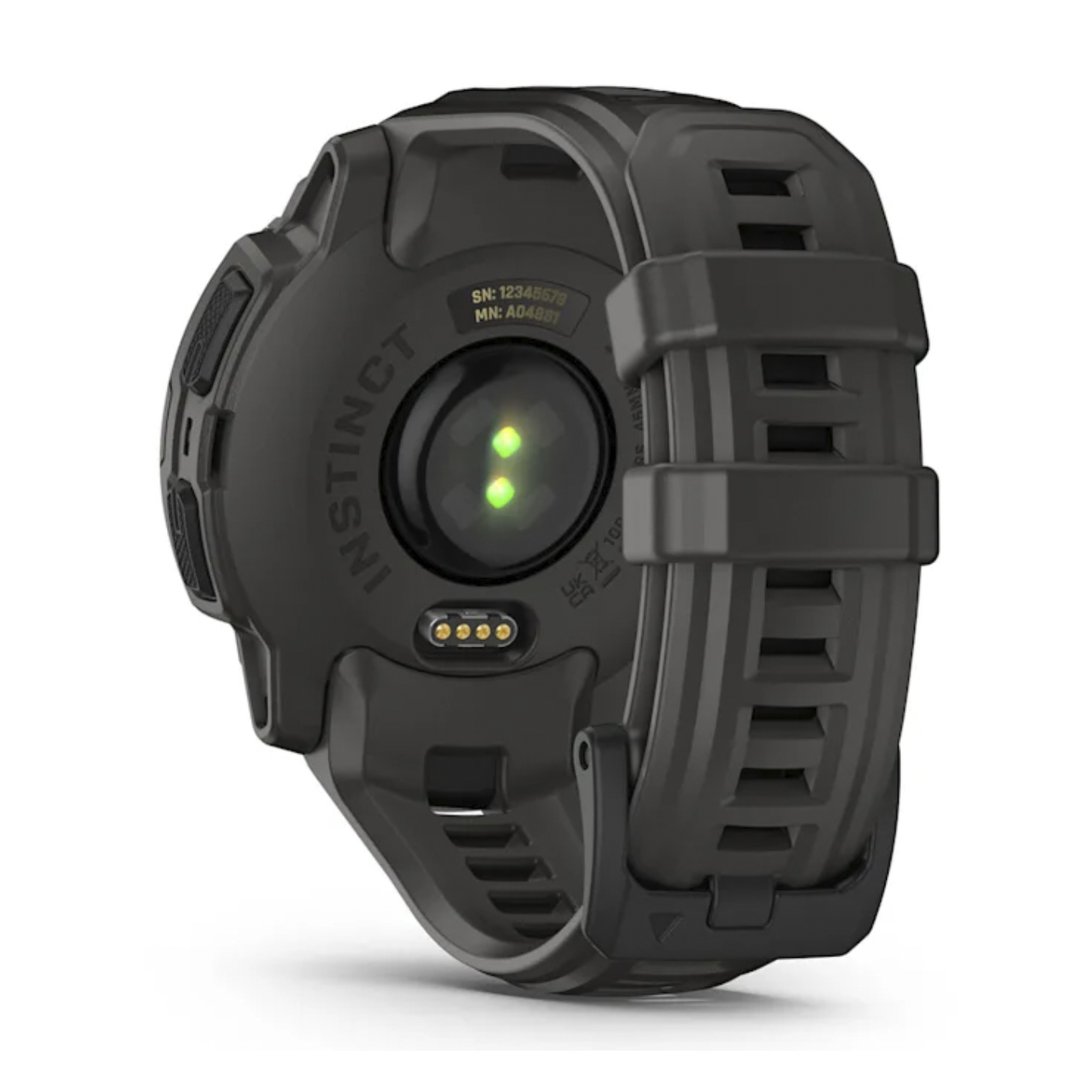 Умные часы Garmin Instinct E – 45 mm Black with Charcoal Band (010-02933-00)