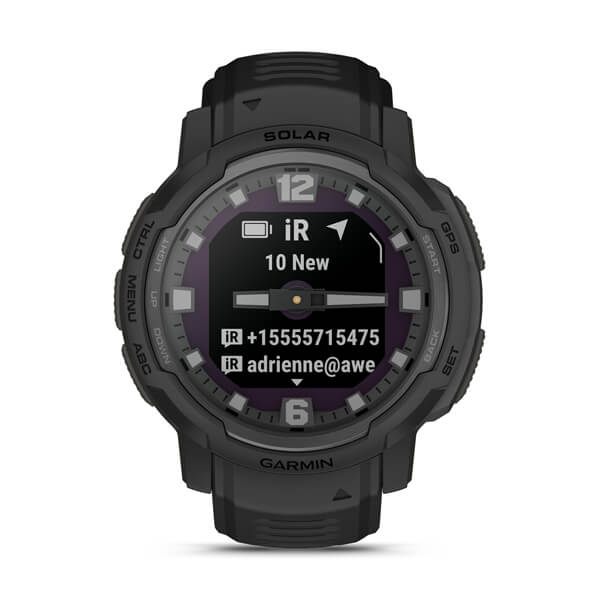 Умные часы Garmin Instinct Crossover Solar - Tactical Edition Black (010-02730-00)