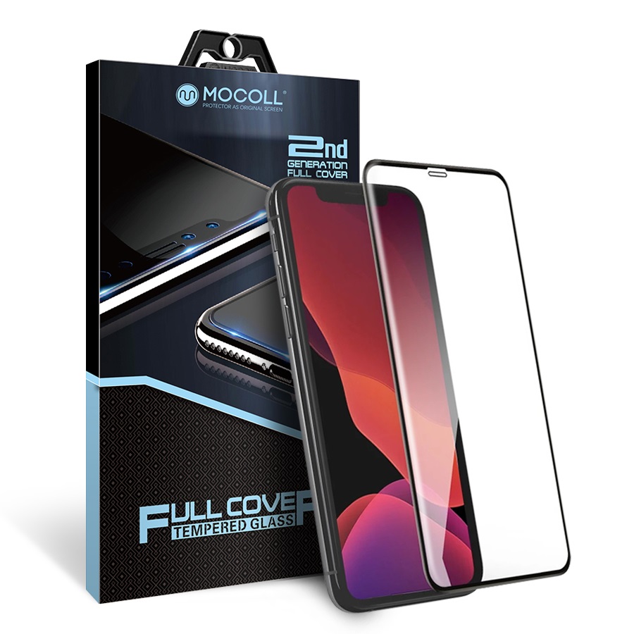 Защитное стекло MOCOll Black Diamond 2.5D Full Cover Black для iPhone X/Xs/11 Pro