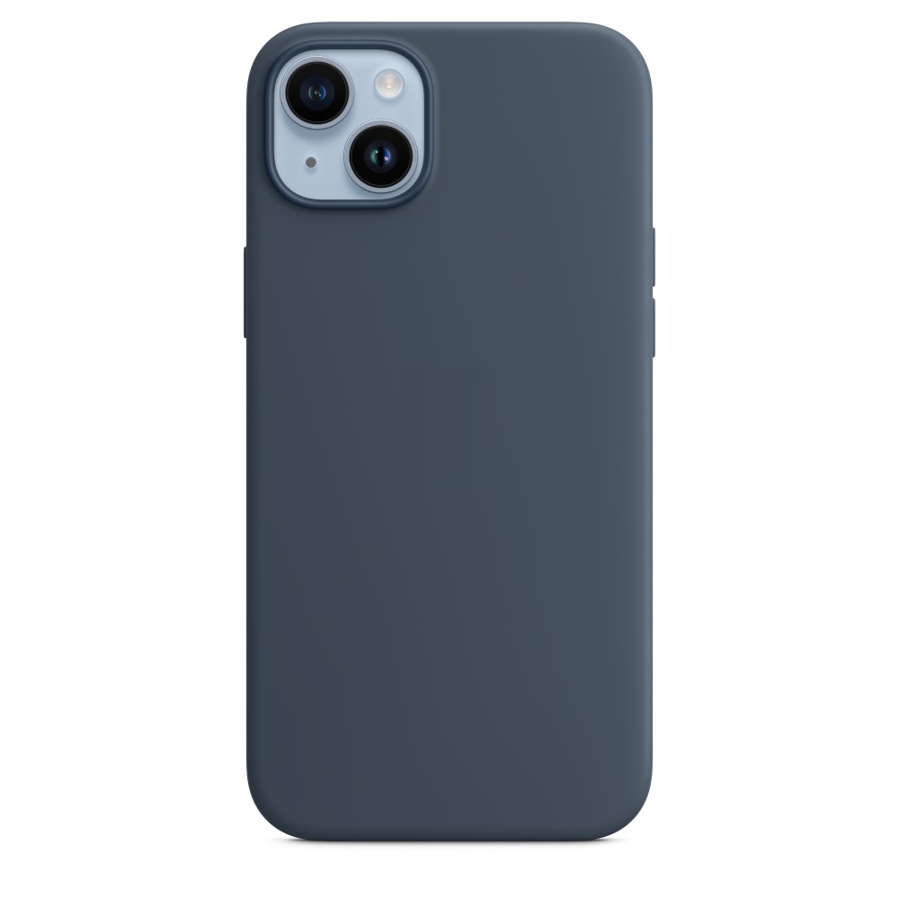 Силиконовый чехол Naturally Silicone Case with MagSafe Storm Blue для iPhone 14 Plus