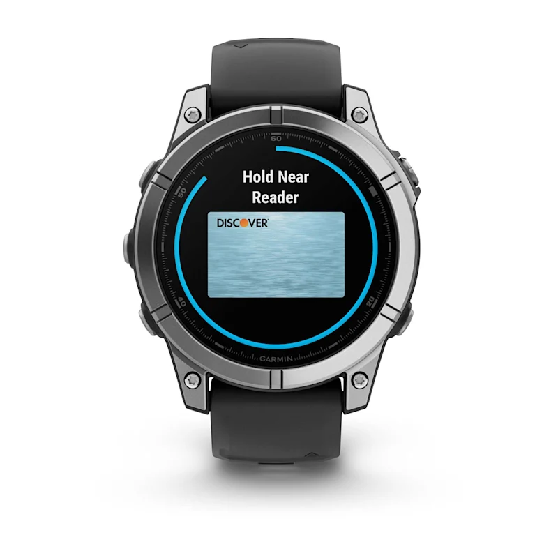 Умные часы Garmin Fenix E AMOLED Stainless Steel with Black Silicone Band (010-03025-00)