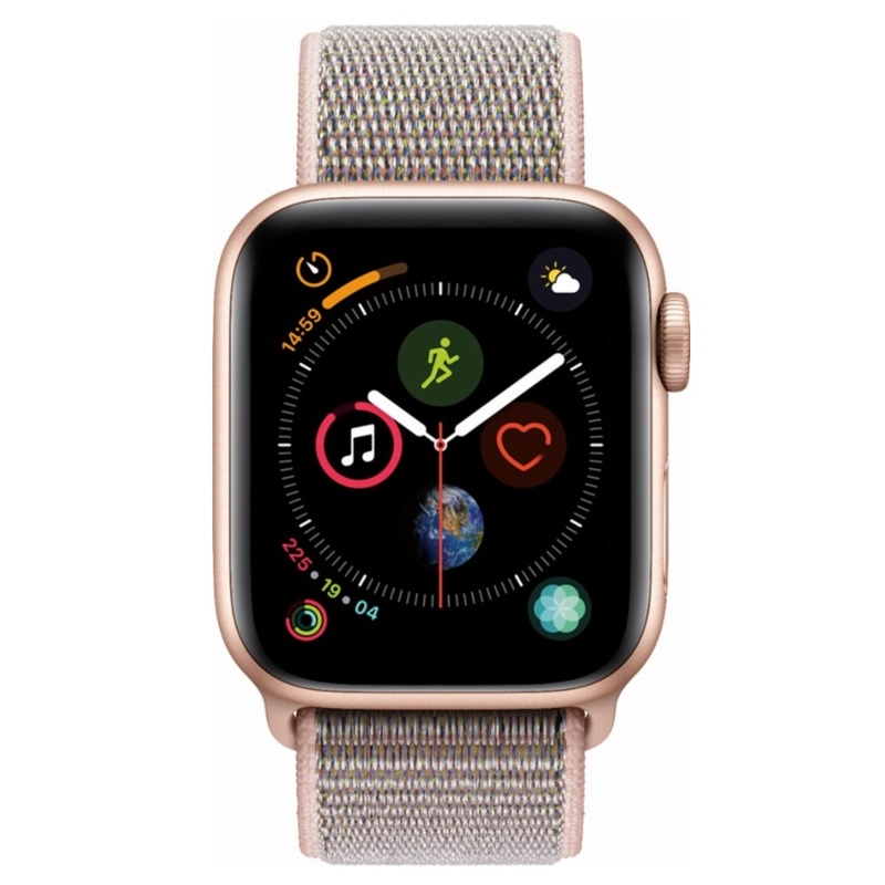 Часы Apple Watch Series 4 GPS 44mm (Gold Aluminum Case with Pink Sand Sport Loop) (MU6G2RU/A)
