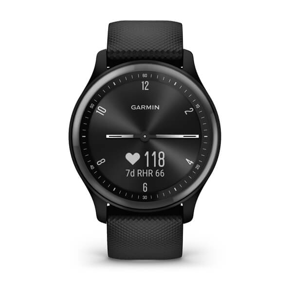 Умные часы Garmin Vivomove Sport Black Case and Silicone Band with Slate Accents (010-02566-00)