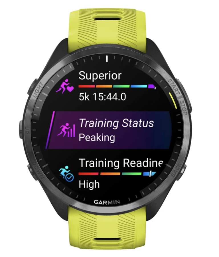 Умные часы Garmin Forerunner 965 Carbon Grey DLC Titanium Bezel with Black Case and Amp Yellow/Black Silicone Band (010-02809-12)