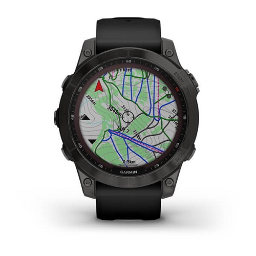 Умные часы Garmin fenix 7 – Sapphire Solar Edition Carbon Grey DLC Titanium with Black Band (010-02540-21)
