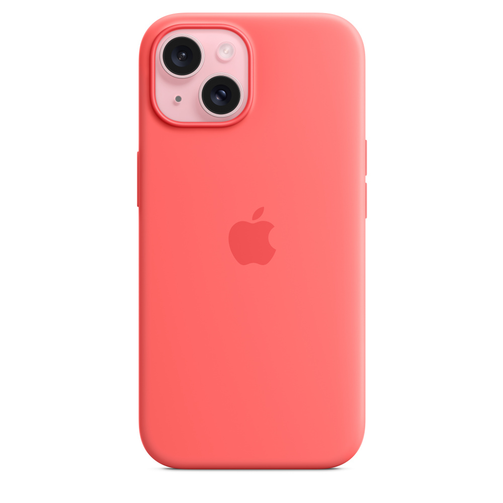 Силиконовый чехол Apple iPhone 15 Silicone Case with MagSafe - Guava (MT0V3ZM/A) для iPhone 15