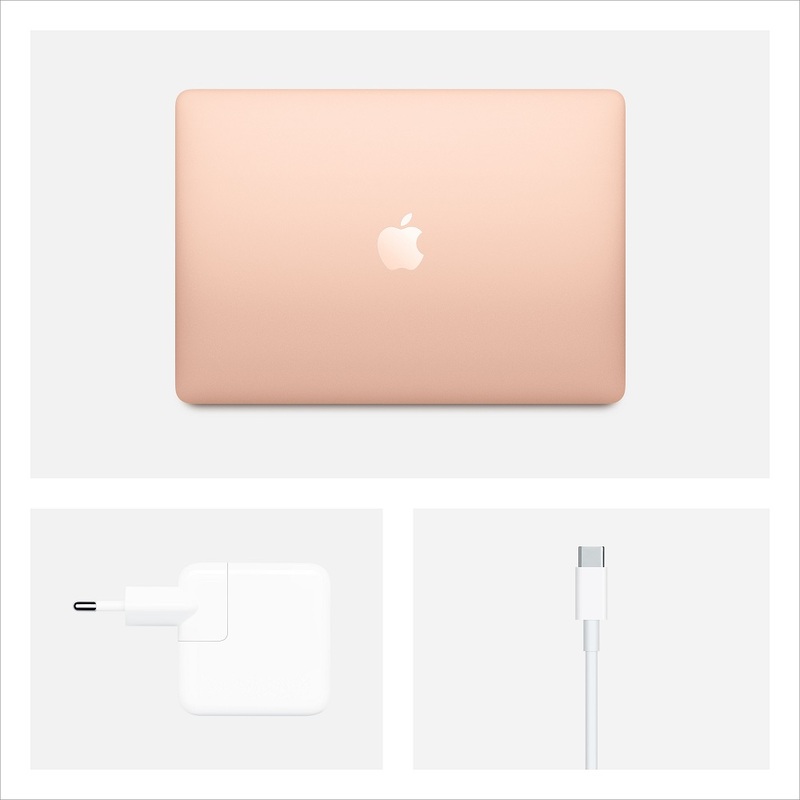 Ноутбук Apple MacBook Air 13 дисплей Retina с технологией True Tone Early 2020 Gold (Z0YL000NS) (RU/A) (Intel Core i7 1200 MHz/13.3/2560x1600/16GB/1TB SSD/DVD нет/Intel Iris Plus Graphics/Wi-Fi/Bluetooth/macOS)