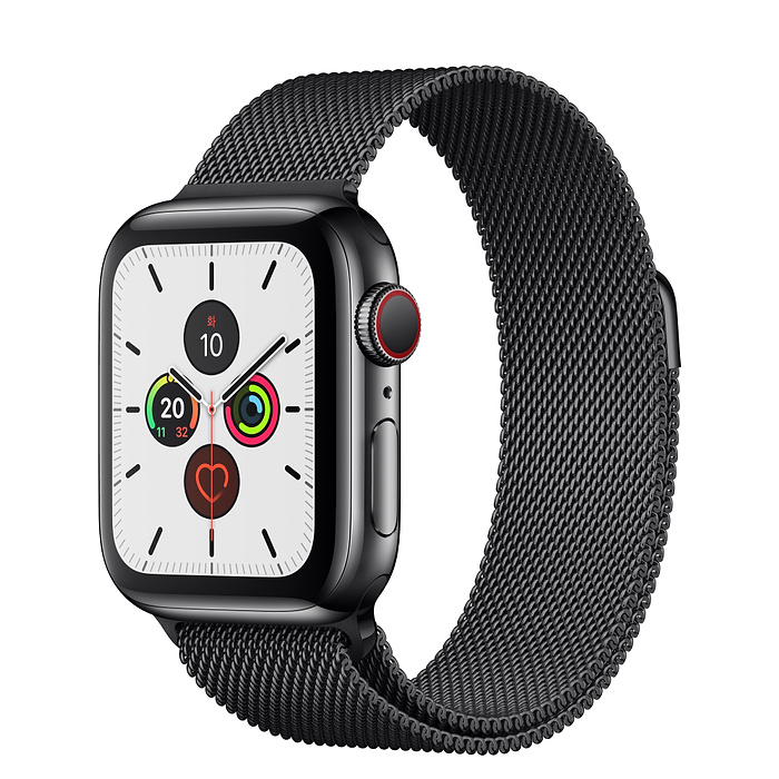 Часы Apple Watch Series 5 GPS + Cellular 40mm (MWWX2) (Space Black Stainless Steel Case with Space Black Milanese Loop)